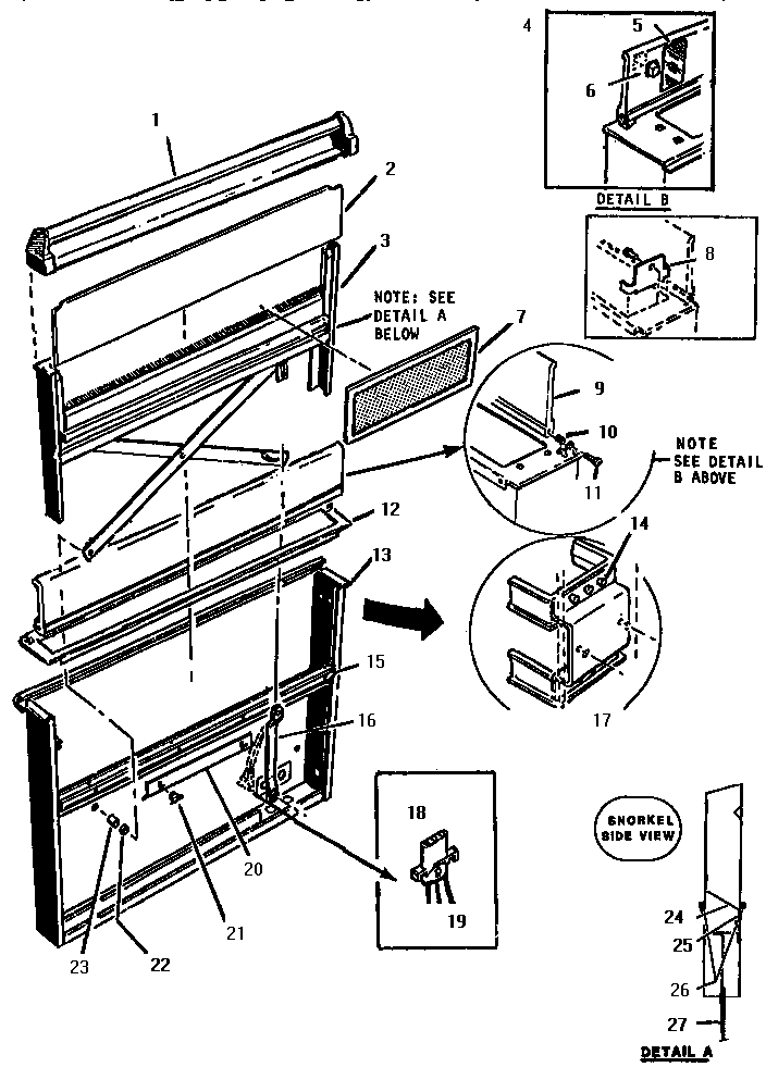 Replacement Parts Diagram and Parts List for CV2236N  Thermador Range Hood