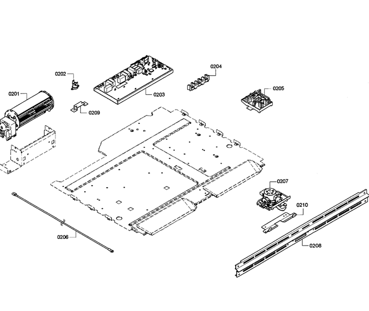 Pcb's Assy Diagram and Parts List for HBL3460UC 08 Bosch Wall Oven