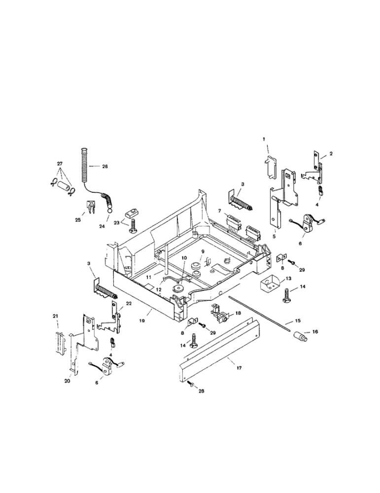 Base Diagram and Parts List for SHI4306UC 11 Bosch Dishwasher