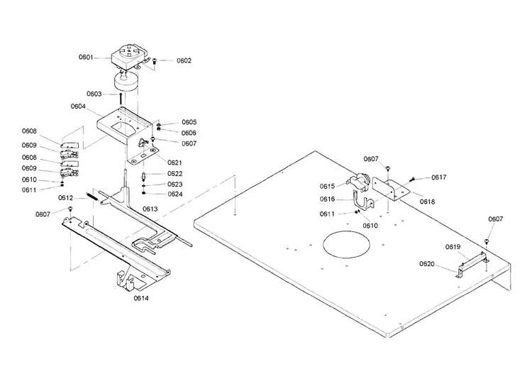 Latch Diagram and Parts List for HBL752AUC 02 Bosch Wall Oven