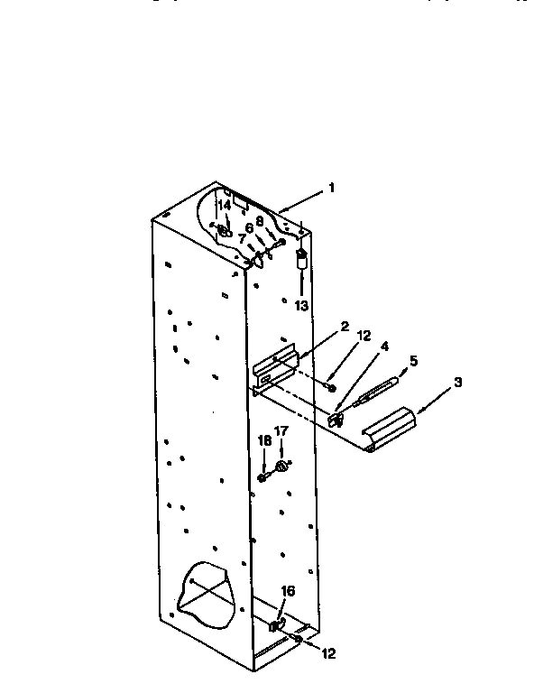 Freezer Liner Diagram and Parts List for TSS36QBW00  Thermador Refrigerator