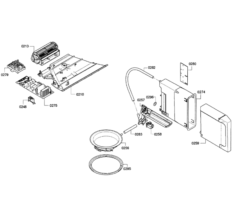 Control Assy Diagram and Parts List for MES301HS 01 Thermador Wall Oven