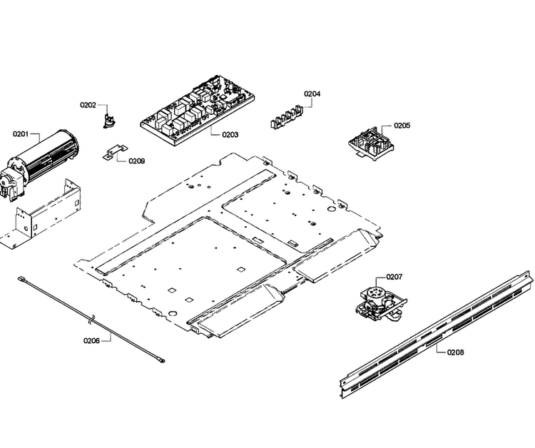 Pcb's Assy Diagram and Parts List for HBL3560UC 05 Bosch Wall Oven