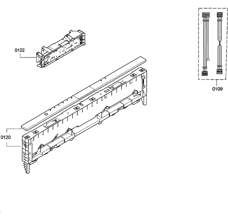 Control Panel Diagram and Parts List for SHV68E13UC 29 Bosch Dishwasher