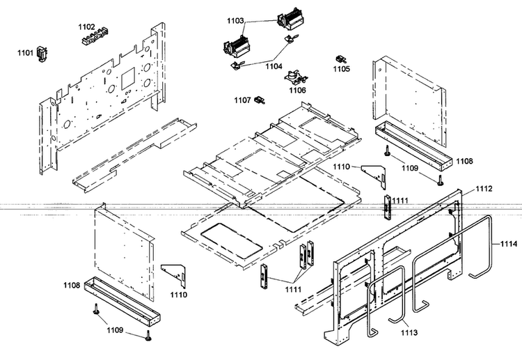 Inside Parts Diagram and Parts List for PRG486EDG03  Thermador Range