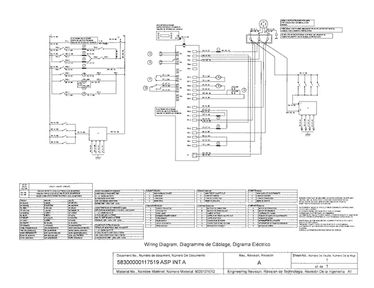 Wiring Diagram Diagram and Parts List for HDS7052U 01 Bosch Range