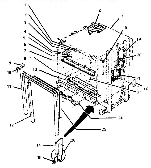 Tank Diagram and Parts List for EIITHD4800  Thermador Dishwasher