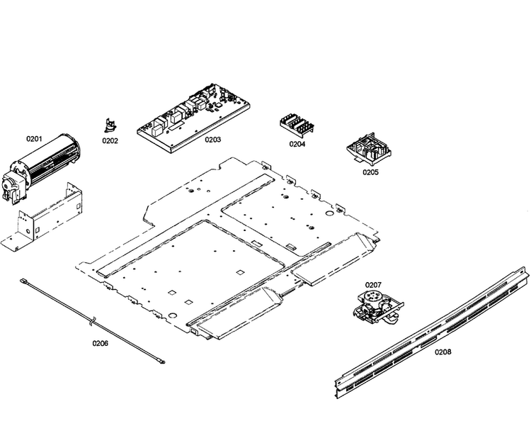 Pcb's Assy Diagram and Parts List for HBL3460UC 02 Bosch Wall Oven