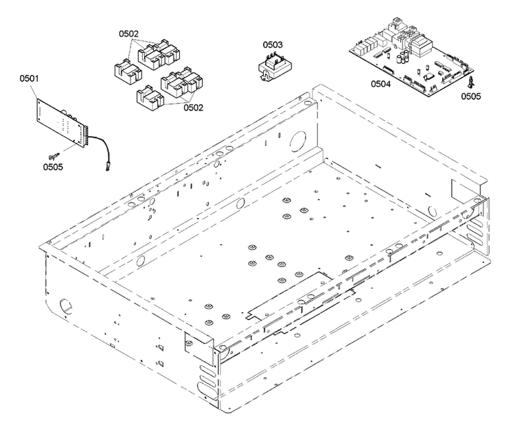 Pcb's Assy Diagram and Parts List for PRD366EHC 06 Thermador Range