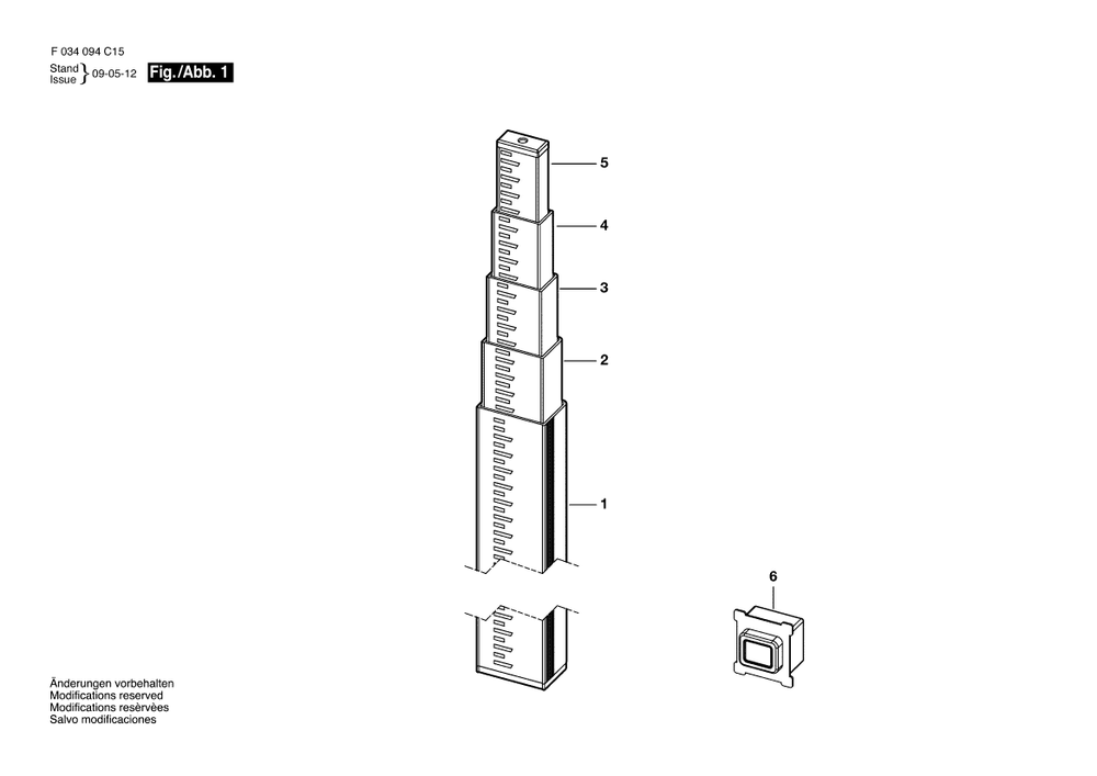 Diagram Diagram and Parts List for 916 F 034 094 C10 Bosch Charger