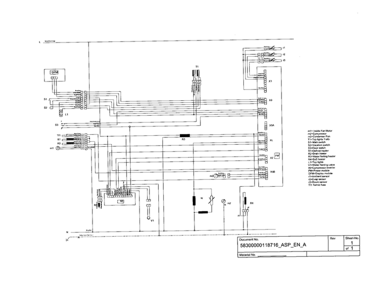 Wiring Diagram Diagram and Parts List for T30IF70NSP-03  Thermador Freezer