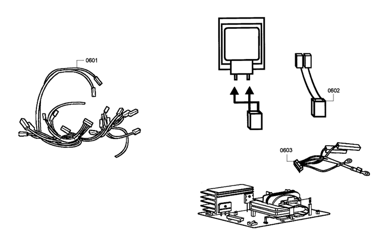 Wiring Diagram and Parts List for HBL5720UC 08 Bosch Microwave
