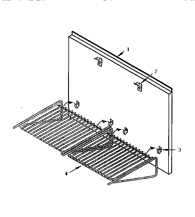 Keep Hot Shelf Accessory Diagram and Parts List for H42HQS  Thermador Range Hood