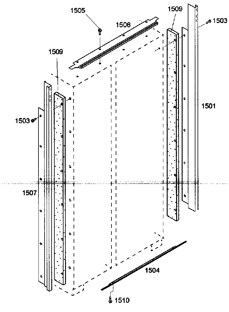 Door Trim Diagram and Parts List for KBUDT4875E 01 Thermador Refrigerator