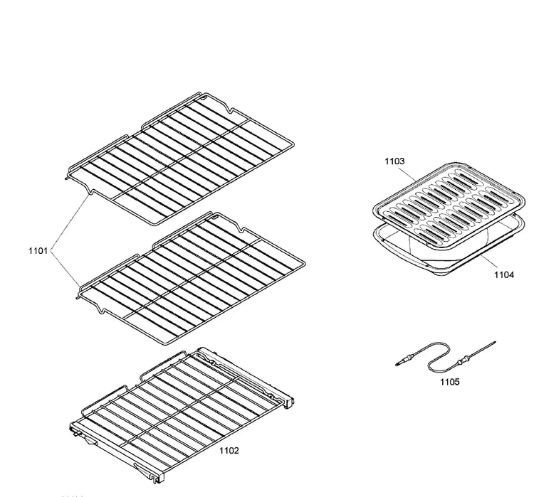 Oven Shelfs Diagram and Parts List for HBL8750UC 08 Bosch Microwave Oven Combo