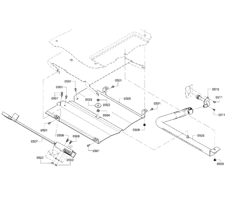 Burner-broil Diagram and Parts List for HGI8054UC 03 Bosch Range