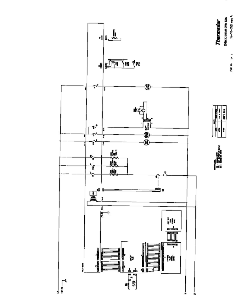 Wiring Diagram Diagram and Parts List for C301U  Thermador Range