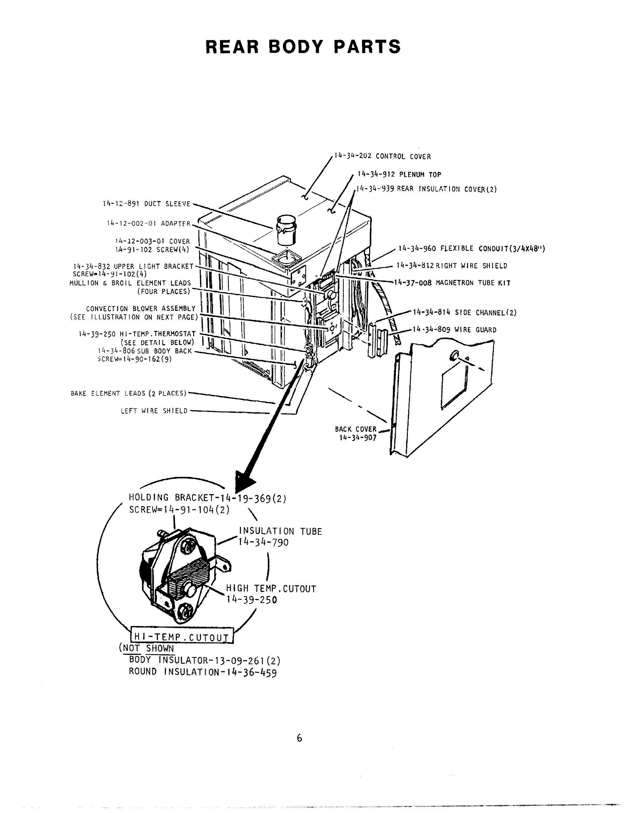 07 - REAR BODY PARTS Diagram and Parts List for CMT-131  Bosch Range