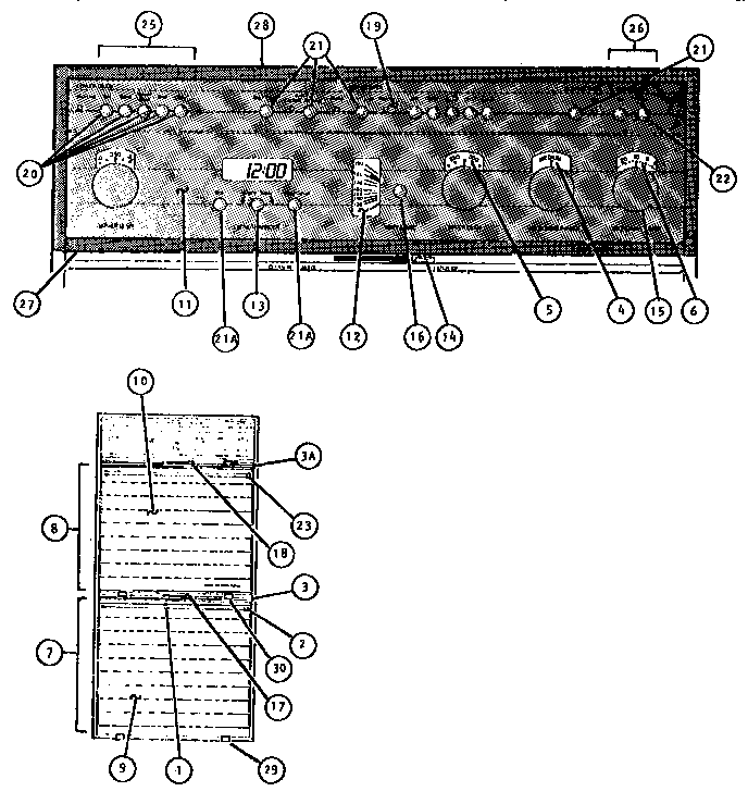 Section 2 Diagram and Parts List for CMT231E11  Thermador Microwave