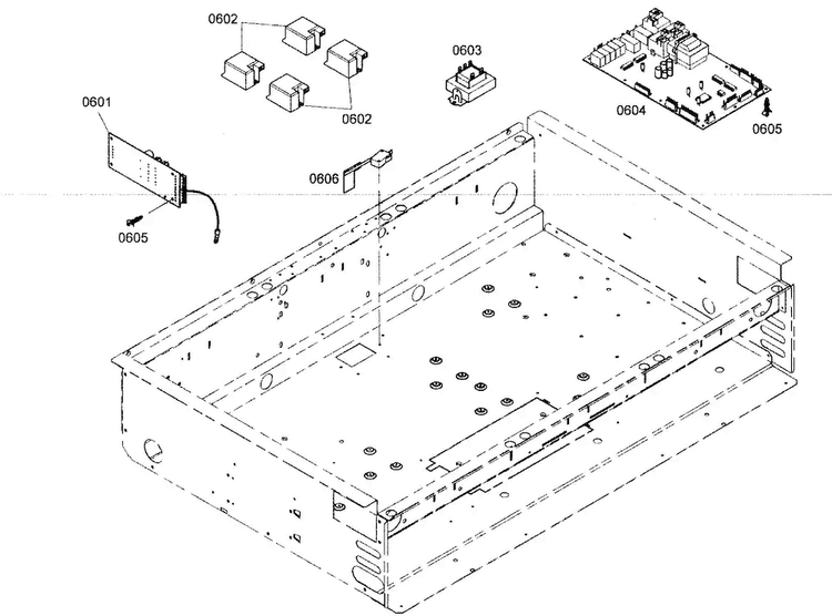 Control Assy Diagram and Parts List for PRG364EDH02  Thermador Range