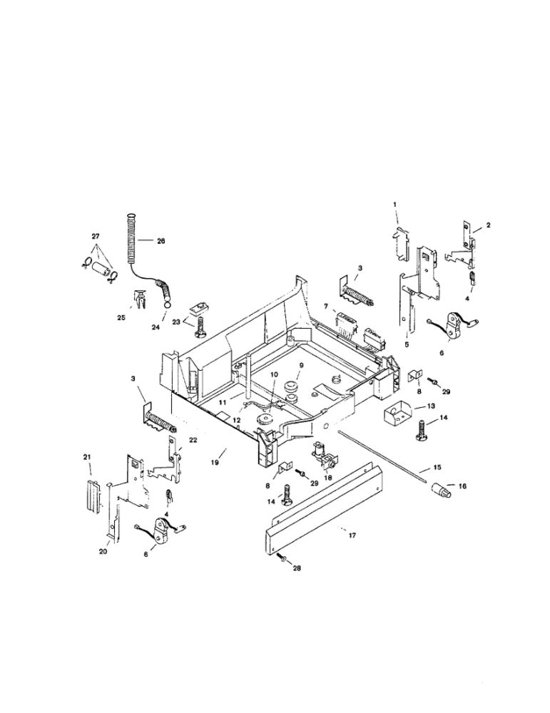 Base Diagram and Parts List for SHI4302UC 06 Bosch Dishwasher