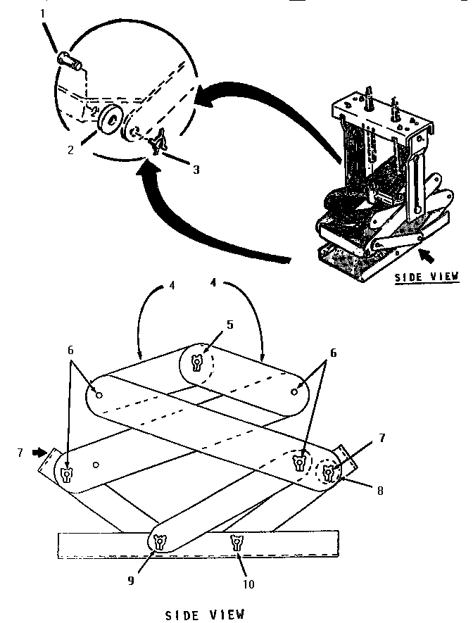 Pins & Links Details Diagram and Parts List for TMC28S  Thermador Trash Compactor