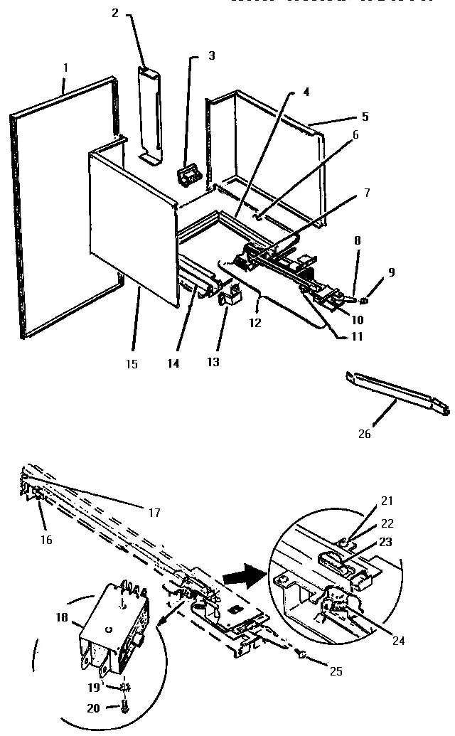 Section 13 Diagram and Parts List for MB245  Thermador Microwave