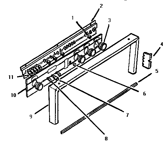 Control Panel, Front Diagram and Parts List for CMT231-01  Thermador Microwave