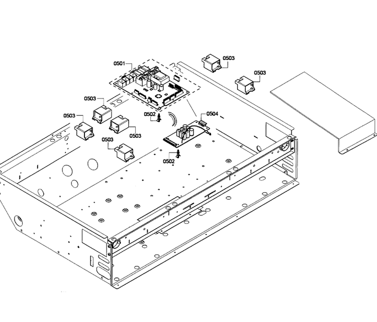 Pcb's Assy Diagram and Parts List for PRD366GHU 02 Thermador Range