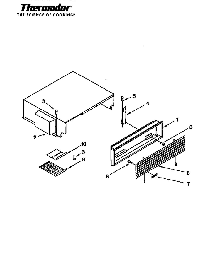 Series 02&03 All Models Diagram and Parts List for TSS42QBW  Thermador Refrigerator