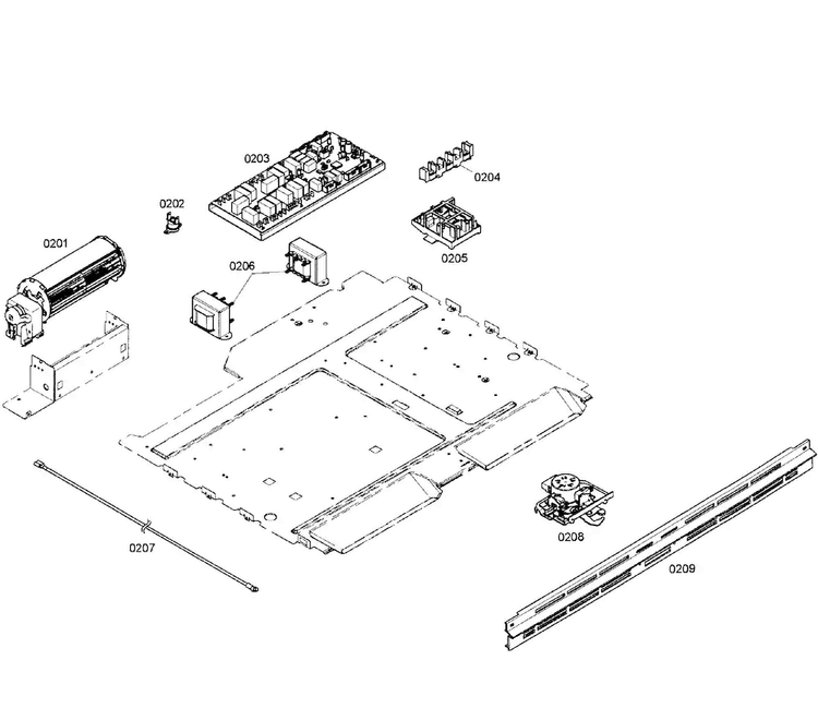 Pcb's Assy Diagram and Parts List for HBL8650UC 06 Bosch Wall Oven