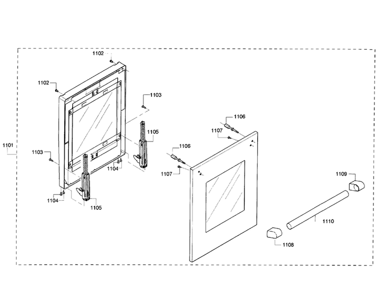 Small Door Diagram and Parts List for PRD486GDHC 09 Thermador Range
