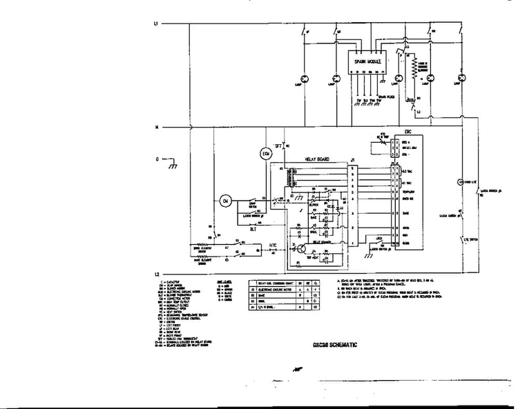 Schematic Diagram Diagram and Parts List for GSC30CVWC-01  Thermador Range