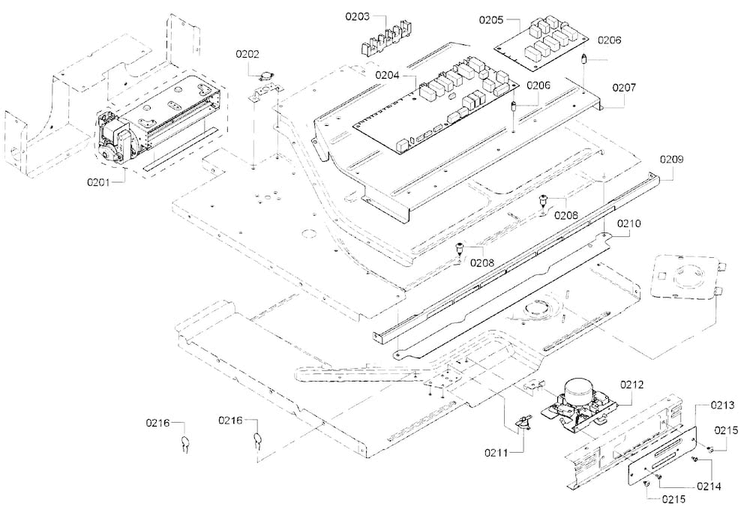 Pcb 1 Diagram and Parts List for HBL8651UC 01 Bosch Wall Oven