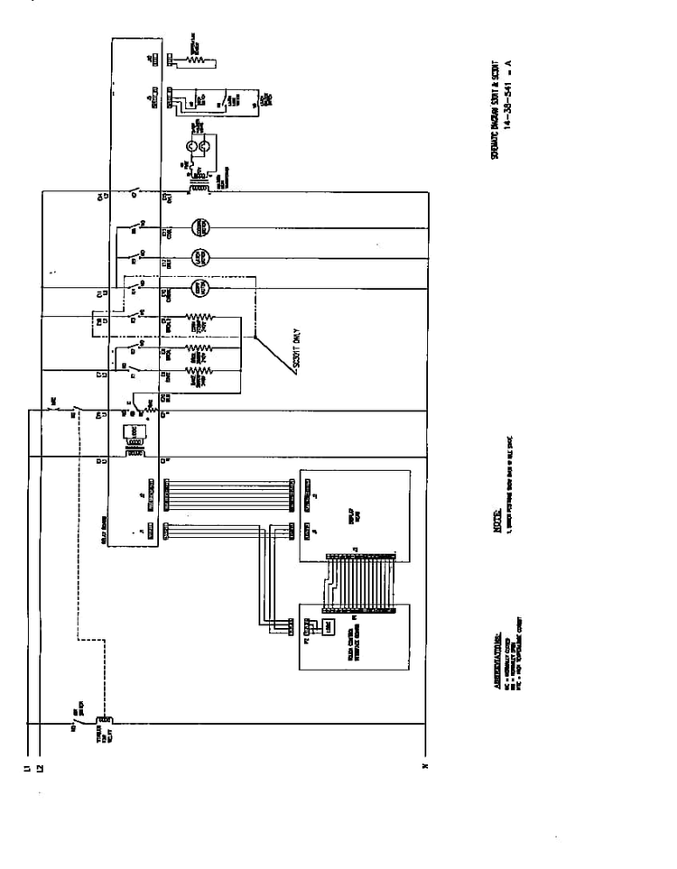 Schematic Diagram, S301t And Sc301t Diagram and Parts List for SCD272T  Thermador Wall Oven