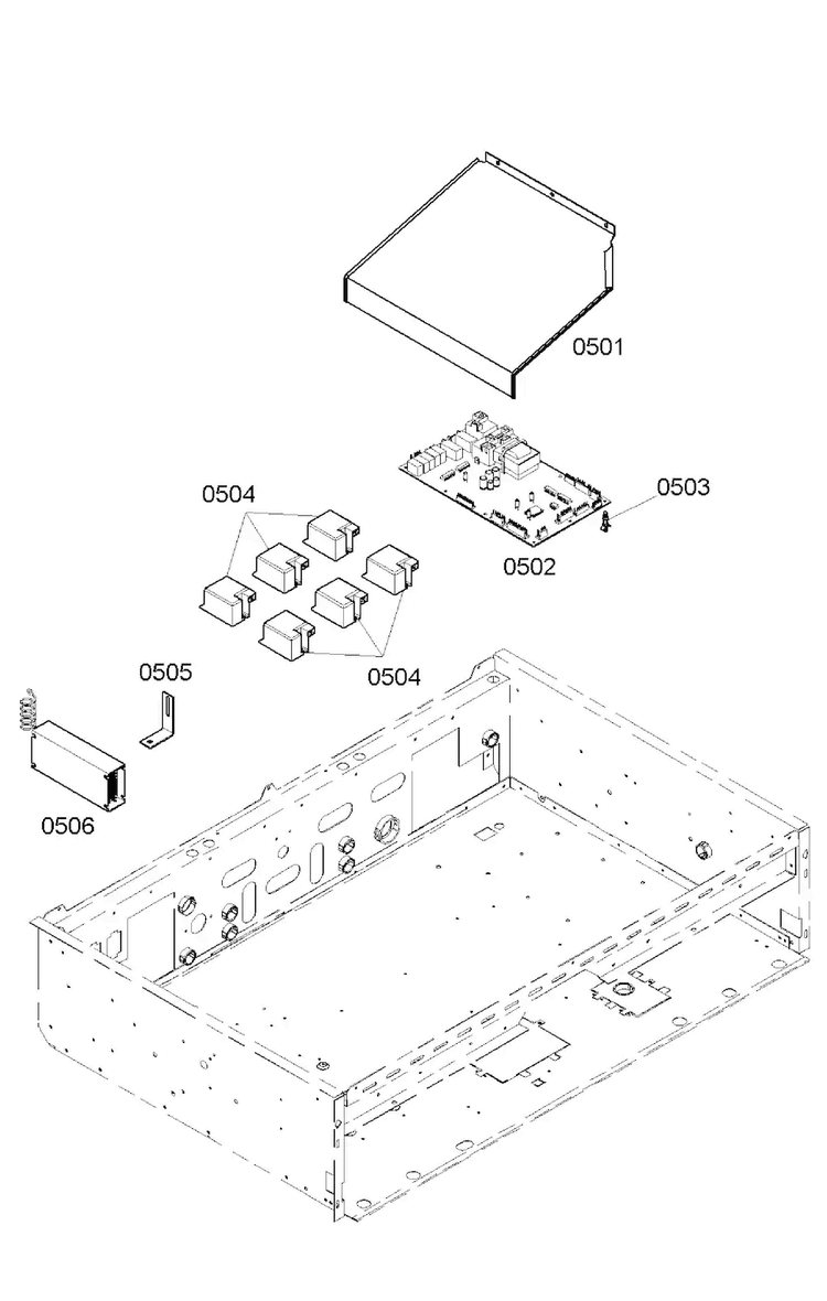 Pcb's Assy Diagram and Parts List for PD366BS 07 Thermador Range