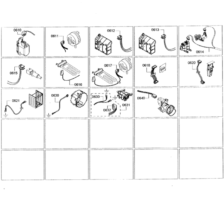 Cables Diagram and Parts List for WFVC5400UC 29 Bosch Washer