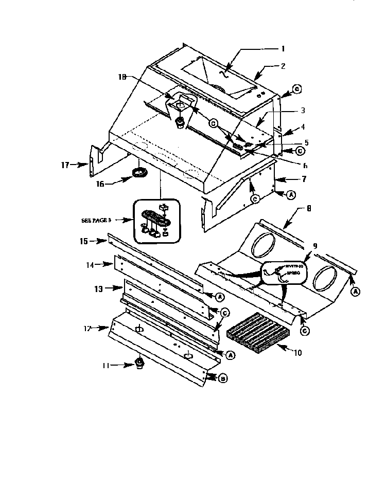 Section 6 Diagram and Parts List for PH-SERIES  Thermador Range Hood