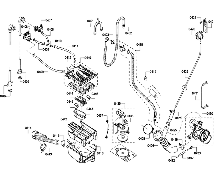 Pump Diagram and Parts List for WFVC6450UC 23 Bosch Washer