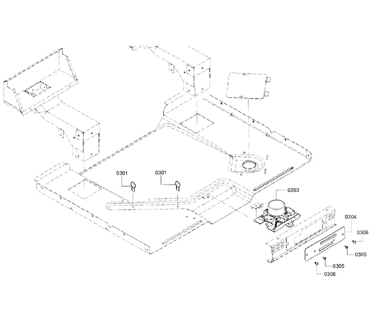 Latch Diagram and Parts List for HGI8054UC 03 Bosch Range