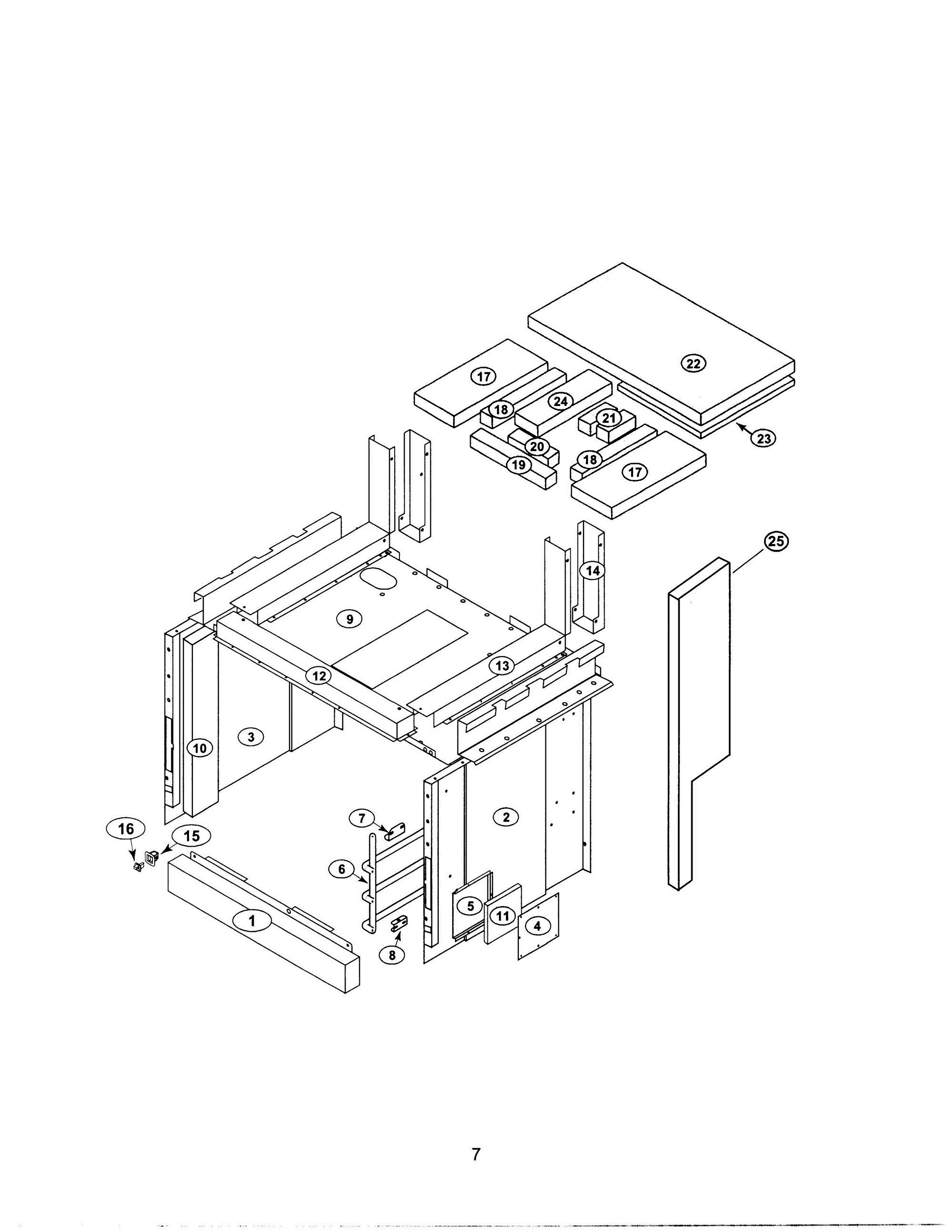 06 - OVEN LINER Diagram and Parts List for PRG304US  Bosch Range