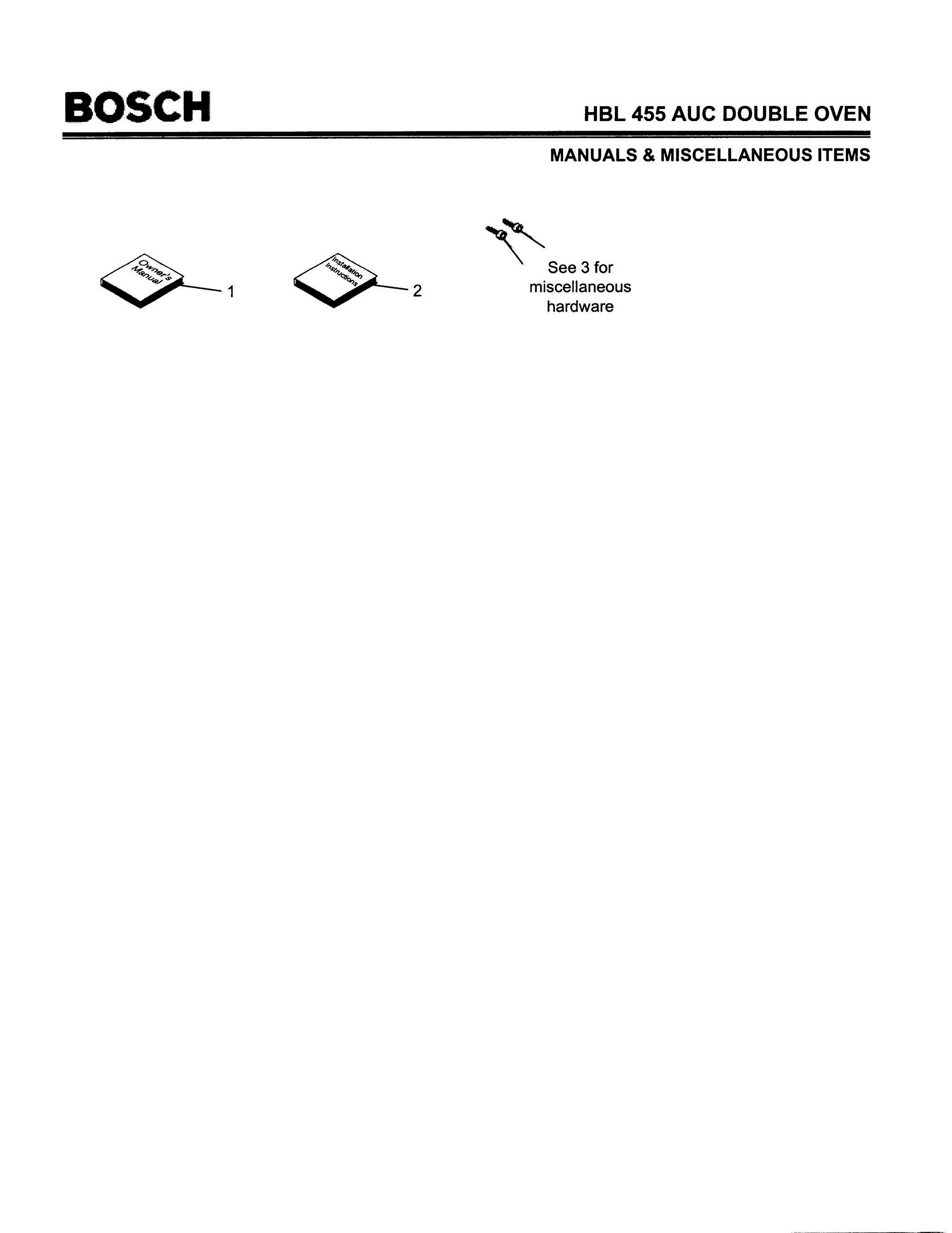 08 - MANUALS & MISCELLANEOUS ITEMS Diagram and Parts List for HBL455AUC(FD8202-)  Bosch Wall Oven