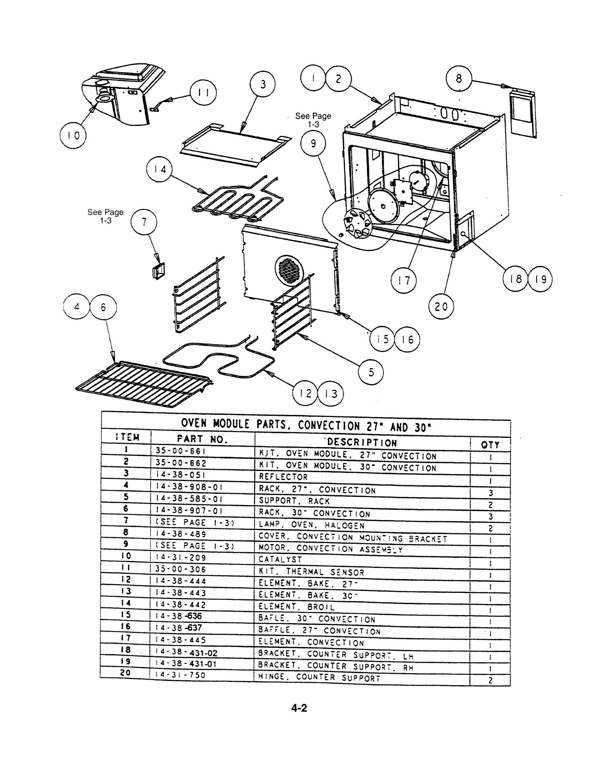 07 - OVEN MODULE CONVECTION Diagram and Parts List for S272T  Bosch Range