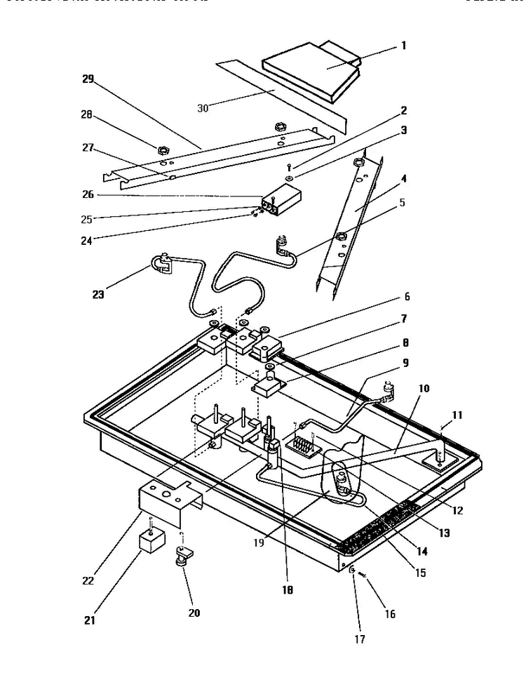 Section 22 Diagram and Parts List for GGNCV30  Thermador Cooktop