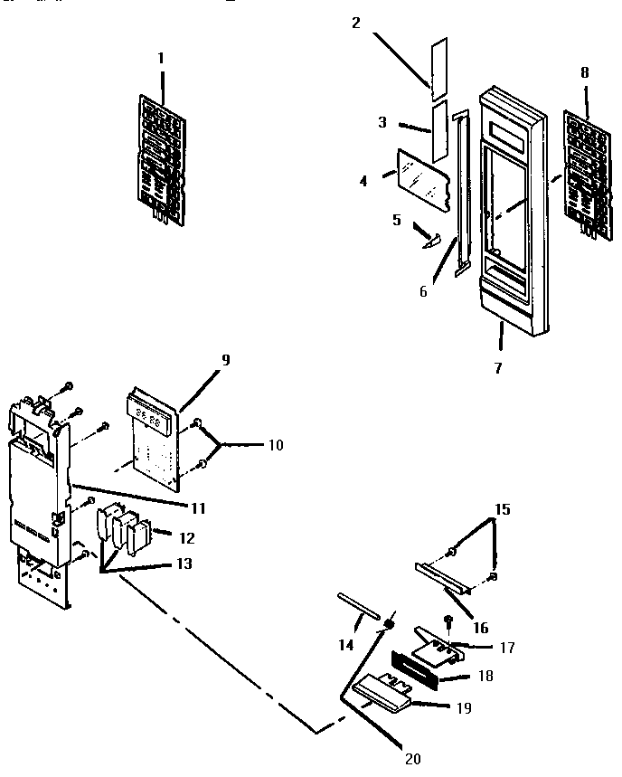 Section 15 Diagram and Parts List for MB245  Thermador Microwave