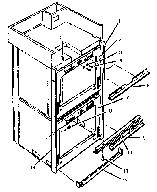 Front Trim Diagram and Parts List for CMT231-01  Thermador Microwave