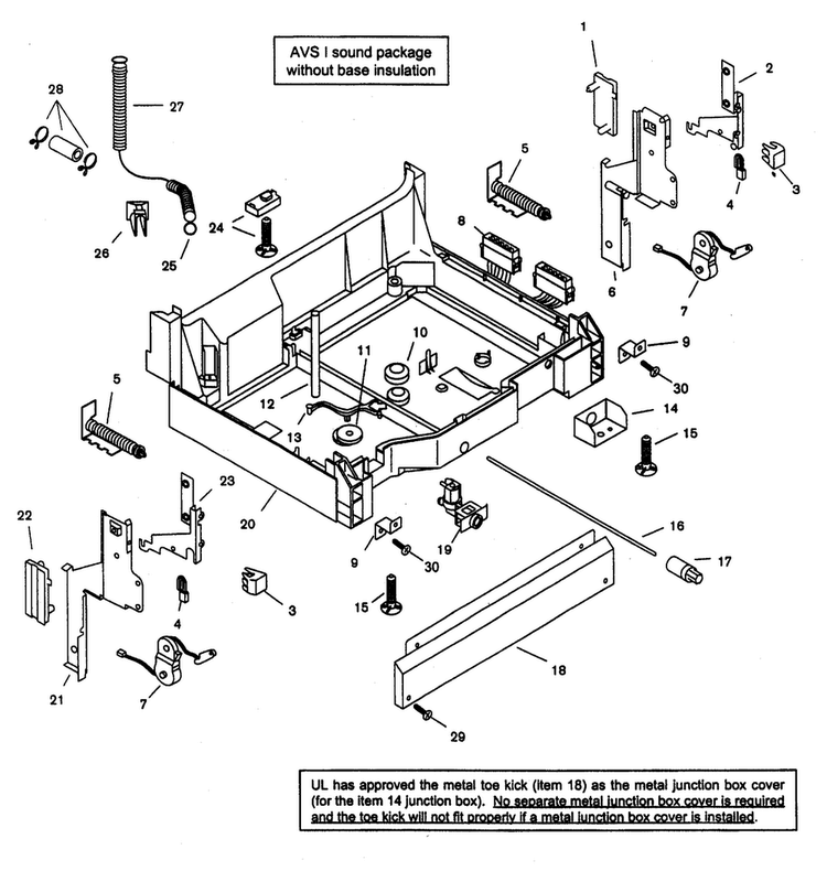 Base Diagram and Parts List for SHU33A02UC 14 Bosch Dishwasher