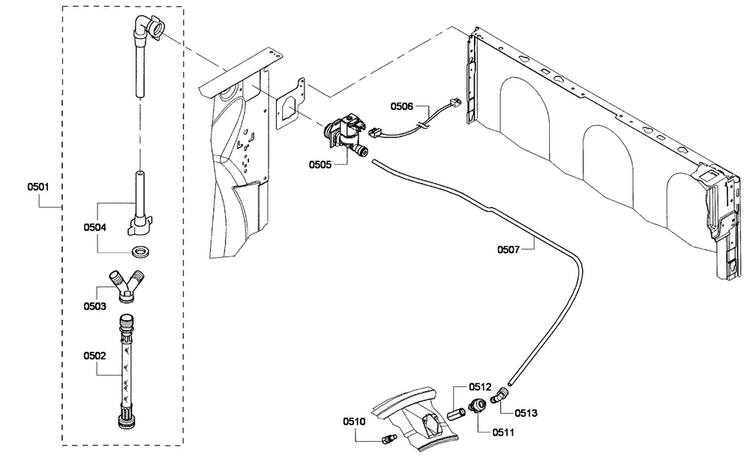 Moist Assy Diagram and Parts List for WTVC8530UC 09 Bosch Dryer
