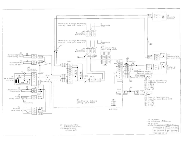 Wiring Diagram Diagram and Parts List for WTMC6321US 03 Bosch Dryer