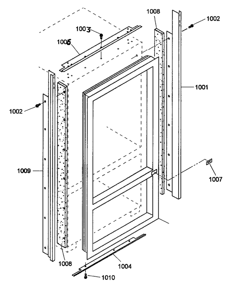 Trim Asy Diagram and Parts List for KBURT3655E01  Thermador Refrigerator